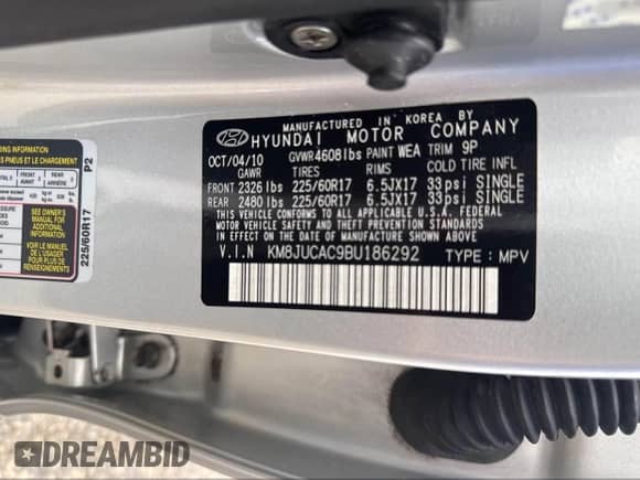 ✅ 2011 Hyundai Tucson Limited • VIN: KM8JUCAC9BU186292 • Лот: 43128800. Опубликован ранее на IAAI с пробегом 191 115 миль. Бесплатный доступ к архиву аукционных продаж из США и подробный отчёт об истории автомобиля на DreamBid. Изображение 9.