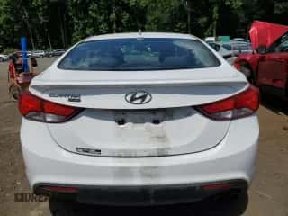 2014 Hyundai Elantra with VIN KMHDH6AHXEU026506, listed as a Copart auction lot 66081265 with 126,767 mi miles and Salvage title. Bid and sale history available at DreamBid. Image 6.