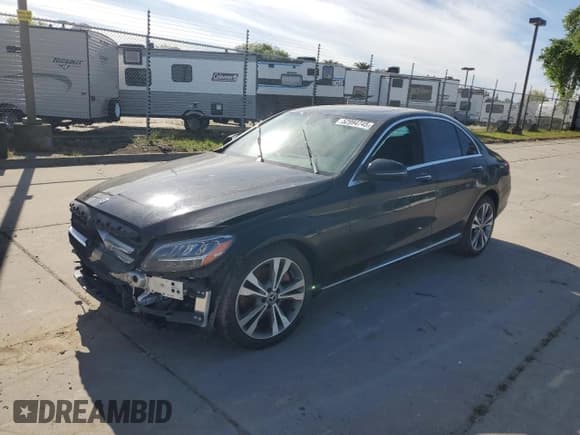 ✅ 2021 Mercedes-Benz C 300 • VIN: W1KWF8DBXMR629713 • Lot: 52994745. Listed on Copart with 50,440 mi. Free auction sales archive from the USA and detailed vehicle history report at DreamBid. Image 1.