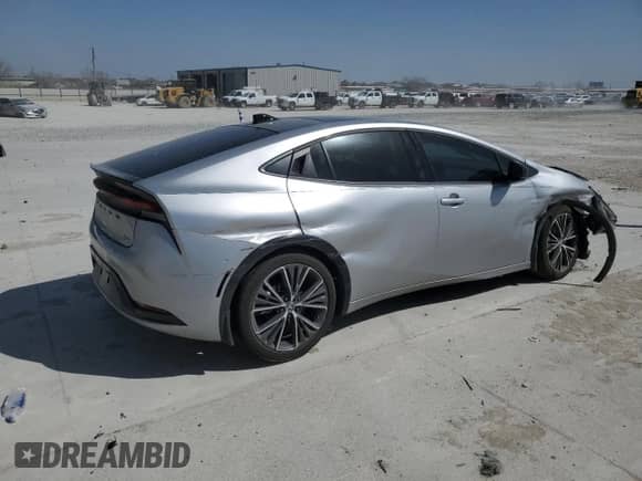 2024 Toyota Prius LE с VIN JTDACAAU4R3033761, выставлен на аукционе Copart как лот 49677065 с пробегом 8 148 миль миль и Списание • Salvage title. История ставок и продаж доступна на DreamBid. Изображение 3.