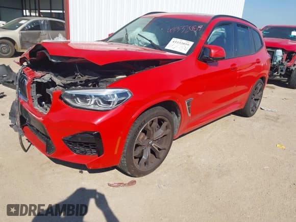 ✅ 2020 BMW X3 M Competition • VIN: 5YMTS0C01LLT10705 • Lot: 43332059. Listed on IAAI with Not provided. Free auction sales archive from the USA and detailed vehicle history report at DreamBid. Image 2.