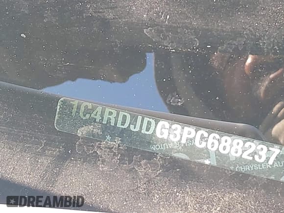 ✅ 2023 Dodge Durango GT Plus • VIN: 1C4RDJDG3PC688237 • Lot: 43676491. Listed on IAAI with 26,914 mi. Free auction sales archive from the USA and detailed vehicle history report at DreamBid. Image 17.