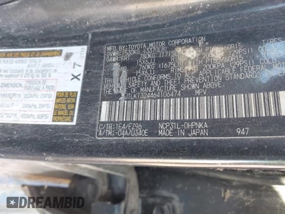 ✅ 2006 Scion xB • VIN: JTLKT324464106474 • Lot: 43901891. Wystawiony na IAAI z przebiegiem Nie podano. Bezpłatny archiwum sprzedaży aukcyjnych z USA i szczegółowy raport historii pojazdu na DreamBid. Zdjęcie 9.