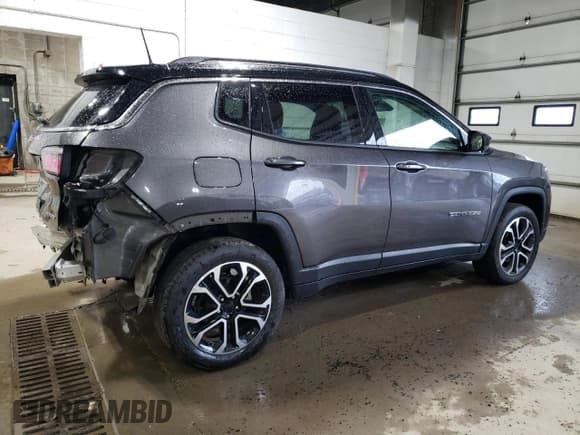 ✅ 2022 Jeep Compass High Altitude • VIN: 3C4NJDCB5NT110267 • Лот: 60481935. Опубликован ранее на Copart с пробегом 44 642 миль. Бесплатный доступ к архиву аукционных продаж из США и подробный отчёт об истории автомобиля на DreamBid. Изображение 3.