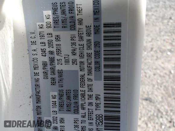 ✅ 2020 Mazda CX-30 Preferred • VIN: 3MVDMBDLXLM115288 • Lot: 62644374. Wystawiony na Copart z przebiegiem 73 192 mil. Bezpłatny archiwum sprzedaży aukcyjnych z USA i szczegółowy raport historii pojazdu na DreamBid. Zdjęcie 14.