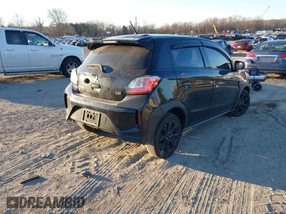 ✅ 2023 Mitsubishi Mirage Black Edition • VIN: ML32AWHJ5PH005103 • Lot: 41316661. Listed on IAAI with 26,892 mi. Free auction sales archive from the USA and detailed vehicle history report at DreamBid. Image 4.