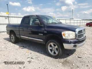 2008 Dodge 1500 Laramie z VIN 1D7HU18288J123916, wystawiony jako Copart lot #66890984 z przebiegiem 147 794 mil mil oraz Szkoda całkowita • Salvage title. Historia ofert i sprzedaży dostępna na DreamBid. Obrazek 4.