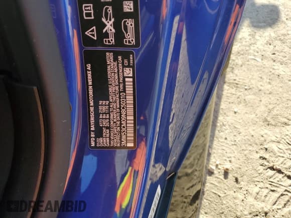 ✅ 2022 BMW 2 Series M240i xDrive • VIN: 3MW53CM09N8C50310 • Lot: 49436413. Wystawiony na Copart z przebiegiem 18 687 mil. Bezpłatny archiwum sprzedaży aukcyjnych z USA i szczegółowy raport historii pojazdu na DreamBid. Zdjęcie 13.