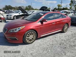 ✅ 2015 Hyundai Sonata Limited • VIN: 5NPE34AF0FH066759 • Лот: 90614835. Опубликован ранее на Copart с пробегом 53 506 миль. Бесплатный доступ к архиву аукционных продаж из США и подробный отчёт об истории автомобиля на DreamBid. Изображение 1.