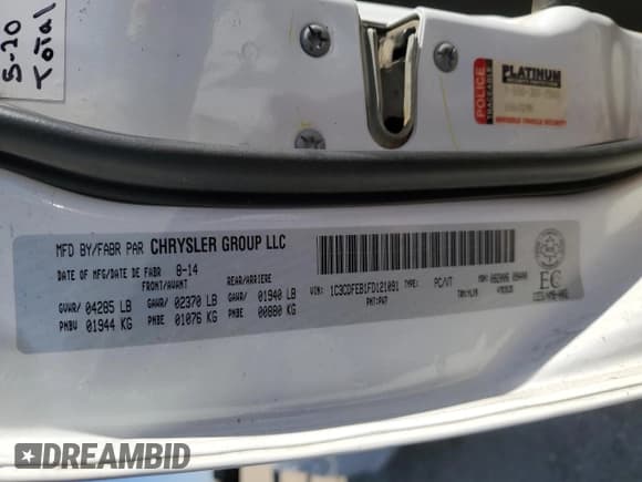 ✅ 2015 Dodge Dart GT • VIN: 1C3CDFEB1FD121091 • Лот: 85916715. Опубликован ранее на Copart с пробегом 258 658 миль. Бесплатный доступ к архиву аукционных продаж из США и подробный отчёт об истории автомобиля на DreamBid. Изображение 13.