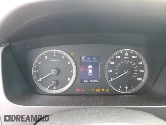 2016 Hyundai Sonata SE z VIN 5NPE24AF9GH405653, wystawiony jako Copart lot #56462645 z przebiegiem 103 867 mil mil oraz Szkoda całkowita • Salvage title. Historia ofert i sprzedaży dostępna na DreamBid. Obrazek 9.