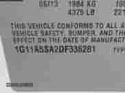 2013 Chevrolet Malibu LS z VIN 1G11A5SA2DF336281, wystawiony jako IAAI lot #42721117 z przebiegiem 127 870 mil mil oraz . Historia ofert i sprzedaży dostępna na DreamBid. Obrazek 9.