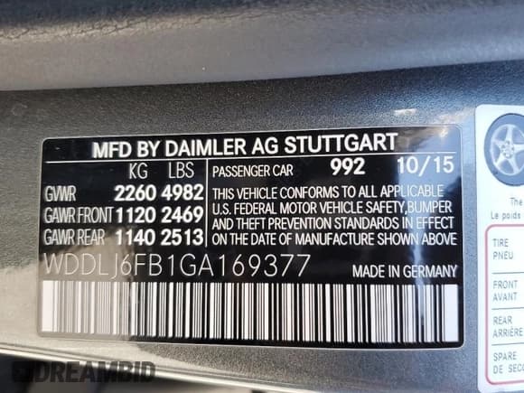 ✅ 2016 Mercedes-Benz CLS 400 • VIN: WDDLJ6FB1GA169377 • Лот: 37847653. Опубликован ранее на Copart с пробегом 86 989 миль. Бесплатный доступ к архиву аукционных продаж из США и подробный отчёт об истории автомобиля на DreamBid. Изображение 13.