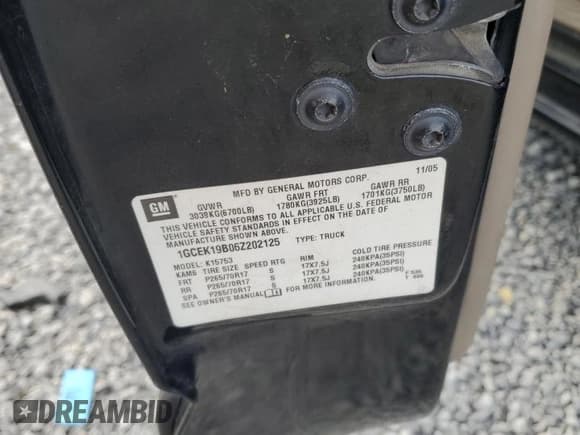 ✅ 2006 Chevrolet Silverado 1500 LT2 • VIN: 1GCEK19B06Z202125 • Лот: 50060875. Опубликован ранее на Copart с пробегом Не указан. Бесплатный доступ к архиву аукционных продаж из США и подробный отчёт об истории автомобиля на DreamBid. Изображение 12.