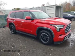 ✅ 2023 Toyota Sequoia Platinum • VIN: 7SVAAABA8PX014829 • Lot: 43715956. Listed on IAAI with 39,901 mi. Free auction sales archive from the USA and detailed vehicle history report at DreamBid. Image 1.