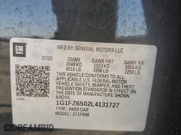 ✅ 2020 Chevrolet Bolt EV Premier • VIN: 1G1FZ6S02L4131727 • Lot: 52995245. Wystawiony na Copart z przebiegiem 32 397 mil. Bezpłatny archiwum sprzedaży aukcyjnych z USA i szczegółowy raport historii pojazdu na DreamBid. Zdjęcie 14.