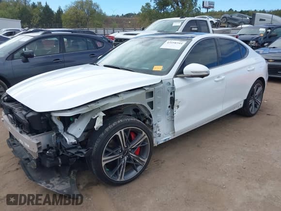 ✅ 2025 Genesis G70 Sport Advanced • VIN: KMTG54SE6SU147095 • Lot: 43558344. Wystawiony na IAAI z przebiegiem 17 990 mil. Bezpłatny archiwum sprzedaży aukcyjnych z USA i szczegółowy raport historii pojazdu na DreamBid. Zdjęcie 2.