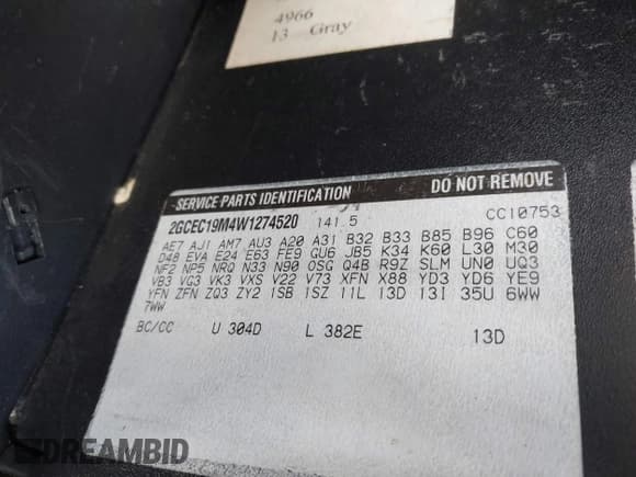 ✅ 1998 Chevrolet Silverado 1500 • VIN: 2GCEC19M4W1274520 • Lot: 43493637. Wystawiony na IAAI z przebiegiem 204 706 mil. Bezpłatny archiwum sprzedaży aukcyjnych z USA i szczegółowy raport historii pojazdu na DreamBid. Zdjęcie 9.