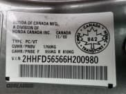 ✅ 2006 Acura CSX Touring • VIN: 2HHFD56566H200980 • Lot: 72654924. Wystawiony na Copart z przebiegiem 207 538 mil. Bezpłatny archiwum sprzedaży aukcyjnych z USA i szczegółowy raport historii pojazdu na DreamBid. Zdjęcie 13.