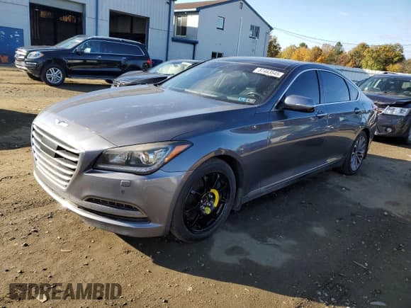 ✅ 2015 Hyundai Genesis 3.8L • VIN: KMHGN4JE2FU079282 • Лот: 87463545. Опубликован ранее на Copart с пробегом 164 795 миль. Бесплатный доступ к архиву аукционных продаж из США и подробный отчёт об истории автомобиля на DreamBid. Изображение 1.