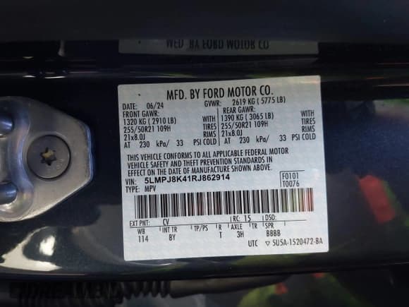 ✅ 2024 Lincoln Nautilus Reserve • VIN: 5LMPJ8K41RJ862914 • Лот: 43473950. Опубликован ранее на IAAI с пробегом 14 009 миль. Бесплатный доступ к архиву аукционных продаж из США и подробный отчёт об истории автомобиля на DreamBid. Изображение 9.