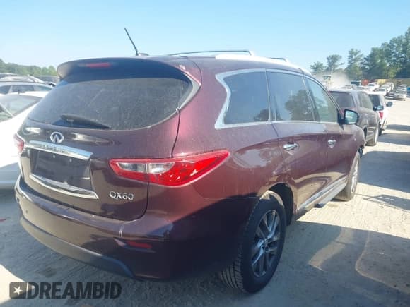 ✅ 2014 Infiniti QX60 • VIN: 5N1AL0MN3EC501161 • Лот: 43079932. Опубликован ранее на IAAI с пробегом 180 902 миль. Бесплатный доступ к архиву аукционных продаж из США и подробный отчёт об истории автомобиля на DreamBid. Изображение 4.