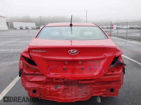 ✅ 2016 Hyundai Accent SE • VIN: KMHCT4AE8GU991114 • Lot: 43632725. Listed on IAAI with 107,958 mi. Free auction sales archive from the USA and detailed vehicle history report at DreamBid. Image 12.