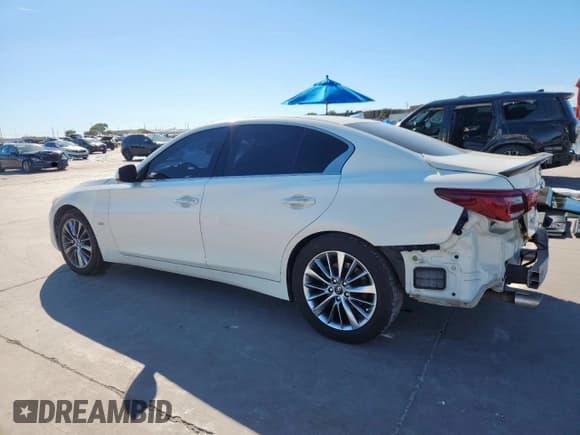 ✅ 2019 Infiniti Q50 Luxe • VIN: JN1EV7AR0KM555901 • Lot: 90717975. Listed on Copart with 58,361 mi. Free auction sales archive from the USA and detailed vehicle history report at DreamBid. Image 2.