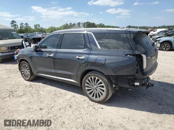 2025 Hyundai Palisade Calligraphy with VIN KM8R74GE7SU872274, listed as a Copart auction lot 52795115 with 3,265 mi miles and Salvage title. Bid and sale history available at DreamBid. Image 2.