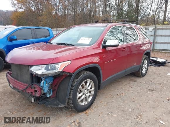 ✅ 2018 Chevrolet Traverse LT Cloth • VIN: 1GNERGKW4JJ139072 • Lot: 43745801. Listed on IAAI with 128,674 mi. Free auction sales archive from the USA and detailed vehicle history report at DreamBid. Image 2.