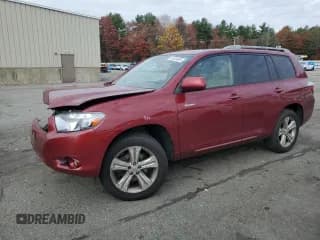 ✅ 2008 Toyota Highlander Sport • VIN: JTEES43A282081414 • Lot: 92505685. Listed on Copart with 192,863 mi. Free auction sales archive from the USA and detailed vehicle history report at DreamBid. Image 1.