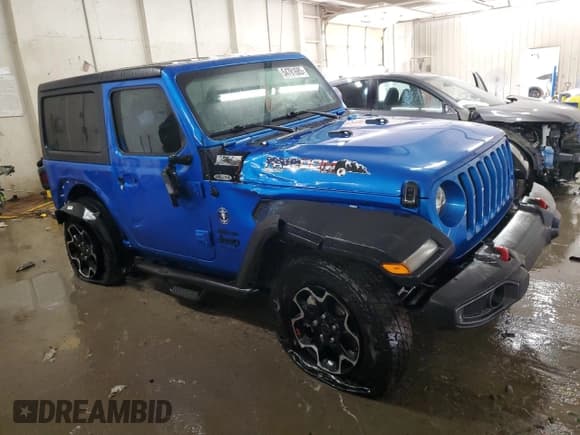 ✅ 2021 Jeep Wrangler Sport • VIN: 1C4GJXAN5MW712439 • Lot: 54781685. Listed on Copart with 26,463 mi. Free auction sales archive from the USA and detailed vehicle history report at DreamBid. Image 4.