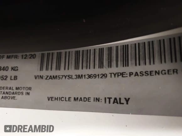 ✅ 2021 Maserati Ghibli S GranLusso • VIN: ZAM57YSL3M1369129 • Lot: 41170125. Wystawiony na IAAI z przebiegiem Nie podano. Bezpłatny archiwum sprzedaży aukcyjnych z USA i szczegółowy raport historii pojazdu na DreamBid. Zdjęcie 9.