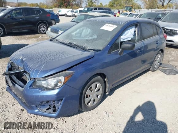 ✅ 2015 Subaru Impreza 2.0i • VIN: JF1GPAA64F8247640 • Lot: 43620305. Listed on IAAI with 173,142 mi. Free auction sales archive from the USA and detailed vehicle history report at DreamBid. Image 2.