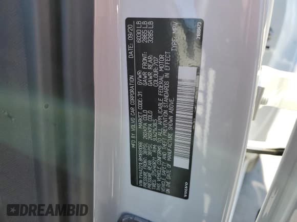 ✅ 2021 Volvo XC90 Inscription • VIN: YV4A221L8M1691066 • Lot: 76094924. Listed on Copart with Not provided. Free auction sales archive from the USA and detailed vehicle history report at DreamBid. Image 14.