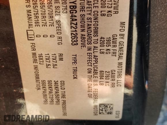 ✅ 2010 Chevrolet Silverado 2500HD • VIN: 1GC5KYBG4AZ212633 • Lot: 60993965. Listed on Copart with 231,422 mi. Free auction sales archive from the USA and detailed vehicle history report at DreamBid. Image 12.