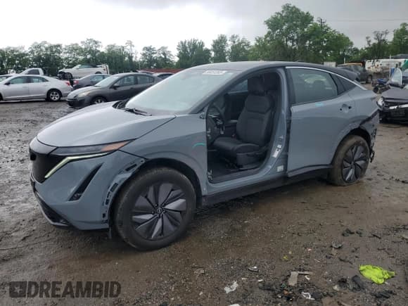 ✅ 2023 Nissan ARIYA Venture+ • VIN: JN1BF0AA3PM401840 • Lot: 56451365. Listed on Copart with 12,827 mi. Free auction sales archive from the USA and detailed vehicle history report at DreamBid. Image 1.