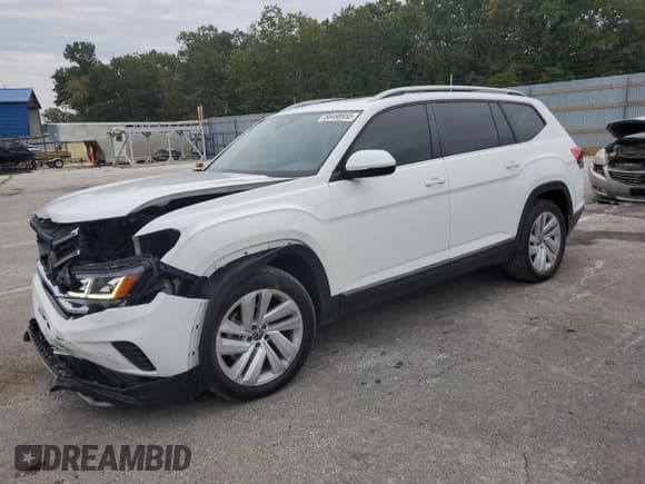 ✅ 2021 Volkswagen Atlas SEL • VIN: 1V2BR2CA9MC600470 • Lot: 86498955. Listed on Copart with 53,551 mi. Free auction sales archive from the USA and detailed vehicle history report at DreamBid. Image 1.