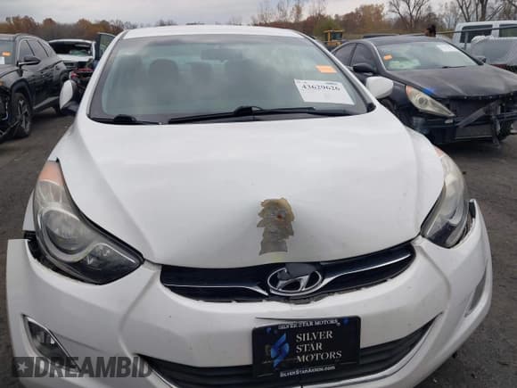 ✅ 2013 Hyundai Elantra GLS • VIN: 5NPDH4AE9DH427777 • Lot: 43629626. Listed on IAAI with 51,204 mi. Free auction sales archive from the USA and detailed vehicle history report at DreamBid. Image 6.