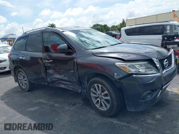 ✅ 2014 Nissan Pathfinder Platinum • VIN: 5N1AR2MMXEC733905 • Lot: 42080757. Listed on IAAI with 128,092 mi. Free auction sales archive from the USA and detailed vehicle history report at DreamBid. Image 1.