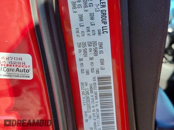 ✅ 2013 Dodge Durango SXT • VIN: 1C4RDJAG9DC695516 • Lot: 86340385. Listed on Copart with 196,619 mi. Free auction sales archive from the USA and detailed vehicle history report at DreamBid. Image 13.