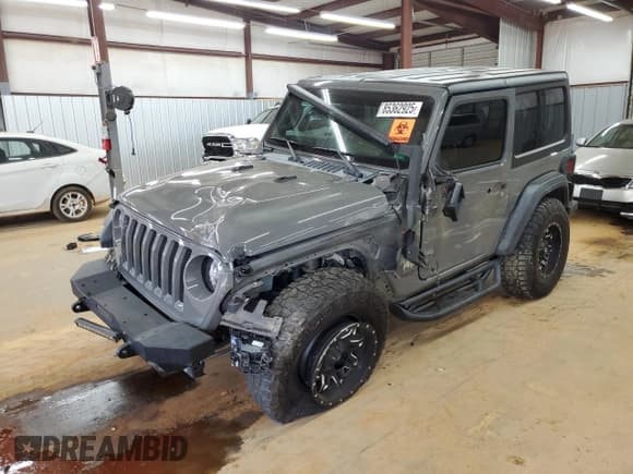 ✅ 2020 Jeep Wrangler Sport S • VIN: 1C4GJXAN6LW163624 • Lot: 85362925. Listed on Copart with 48,069 mi. Free auction sales archive from the USA and detailed vehicle history report at DreamBid. Image 1.