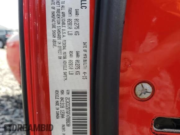 ✅ 2015 Dodge Challenger R/T Plus • VIN: 2C3CDZBT6FH788630 • Lot: 64865383. Wystawiony na Copart z przebiegiem 130 047 mil. Bezpłatny archiwum sprzedaży aukcyjnych z USA i szczegółowy raport historii pojazdu na DreamBid. Zdjęcie 14.