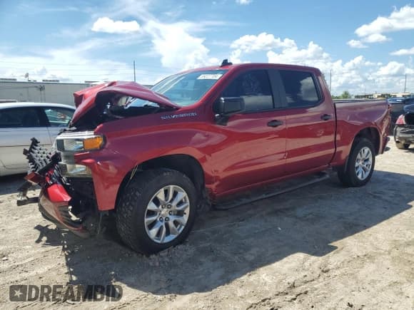 ✅ 2019 Chevrolet Silverado 1500 Custom • VIN: 3GCPWBEHXKG173028 • Lot: 69227704. Wystawiony na Copart z przebiegiem 55 288 mil. Bezpłatny archiwum sprzedaży aukcyjnych z USA i szczegółowy raport historii pojazdu na DreamBid. Zdjęcie 1.