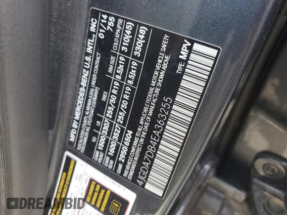 ✅ 2014 Mercedes-Benz M 550 • VIN: 4JGDA7DB4EA363255 • Лот: 72082025. Опубликован ранее на Copart с пробегом 127 164 миль. Бесплатный доступ к архиву аукционных продаж из США и подробный отчёт об истории автомобиля на DreamBid. Изображение 13.