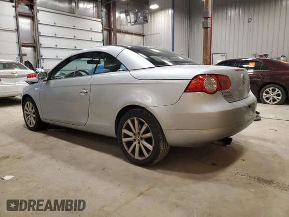 ✅ 2007 Volkswagen Eos 2.0T • VIN: WVWBA71F67V047256 • Lot: 92184425. Listed on Copart with 129,616 mi. Free auction sales archive from the USA and detailed vehicle history report at DreamBid. Image 2.