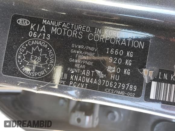 ✅ 2013 Kia Rio LX • VIN: KNADM4A37D6279789 • Lot: 84285415. Wystawiony na Copart z przebiegiem 52 939 mil. Bezpłatny archiwum sprzedaży aukcyjnych z USA i szczegółowy raport historii pojazdu na DreamBid. Zdjęcie 12.