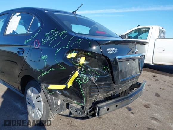 ✅ 2023 Mitsubishi Mirage ES • VIN: ML32FUFJ0PHF04953 • Лот: 41289913. Опубликован ранее на IAAI с пробегом 22 539 миль. Бесплатный доступ к архиву аукционных продаж из США и подробный отчёт об истории автомобиля на DreamBid. Изображение 6.