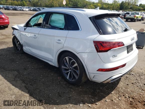 ✅ 2023 Audi Q5 S line Premium • VIN: WA1GAAFY0P2177879 • Lot: 81389955. Listed on Copart with Not provided. Free auction sales archive from the USA and detailed vehicle history report at DreamBid. Image 2.
