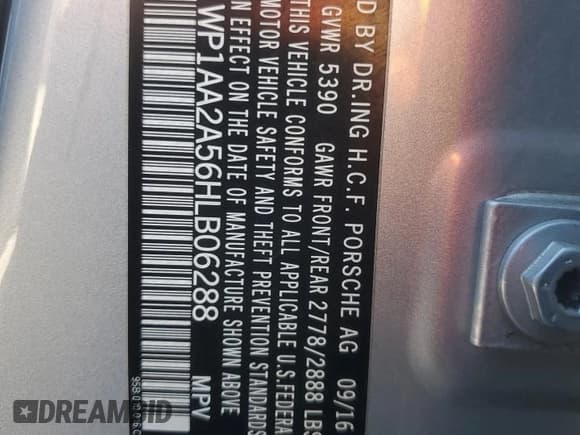 ✅ 2017 Porsche Macan • VIN: WP1AA2A56HLB06288 • Лот: 92544275. Опубликован ранее на Copart с пробегом 105 176 миль. Бесплатный доступ к архиву аукционных продаж из США и подробный отчёт об истории автомобиля на DreamBid. Изображение 13.